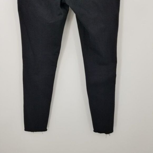 Frame Le Skinny De Jeanne Film Noir Raw Hem Jeans Size 27 - Picture 8 of 13